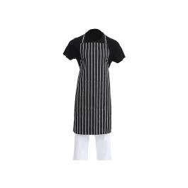 Halterschort - Unisex - One Size - Zwart/Wit - 71 x 97 CM - Polyester/Katoen - Whites Chefs Clothing - A935