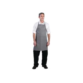 Tablier Halter - Réglable - Unisexe - Taille Unique - Gris - 61 x 86 CM - Polyester/Coton - Chef Works - B192