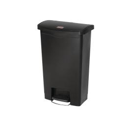 Poubelle à pédale - 50 Litres - Noir - H 71,9 x 45,7 x 29,2 CM - Résine Polyéthylène - Rubbermaid - GL028