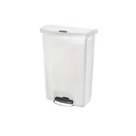 Poubelle à pédale - 90 Litres - Blanc - H 81,3 x 63,7 x 40,3 CM - Rubbermaid - CW594