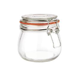 Conservenpot - 0.5 Liter - Ø 8.9 x H 10.5 x 10.5 x 10.5 CM - Glas - Vogue - P490