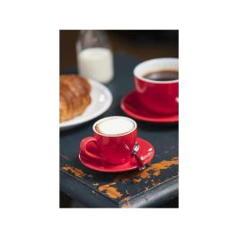 Tasse expresso - 10 CL - 12 pièces - Rouge - H 6 x 9,4 CM - Grès - Olympia - GK070