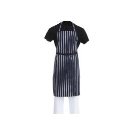 Halterschort - Unisex - Donkerblauw/Wit - 71 x 96.5 CM - Polyester/Katoen - Whites Chefs Clothing - A530