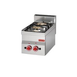 Gasfornuis - 600 Line - 2-pits - H 28 x 30 x 60 CM - RVS - Gastro M - GL900