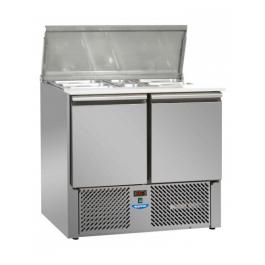 Saladette - 2 Deurs - RVS Deksel - 1/1 GN - Tecnodom - SL02EKO