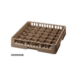 Panier lave-vaisselle pour verrerie - 36 compartiments - 50 x 50 x 18,3 cm - Bartscher - 5339