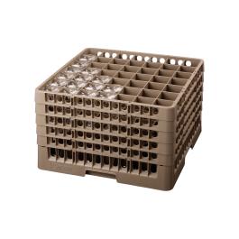Panier lave-vaisselle pour verrerie - 49 compartiments - 50 x 50 x 30,6 cm - Bartscher - 5355