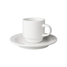 Kop en schotel - 14 CL - Smal - Wit - 6 stuks - Mammoet - Budgetline - 506946