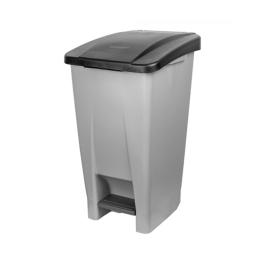 Pedaal Afvalbak - H 70 x 49 x 38 CM - 3.91 KG - Grijs - 60 Liter - Denox - 600060
