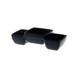 Schaal - 3-vaks - 12 Stuks - H 4 x 14 x 6 CM - Melamine - Truyts - Melamine - 523700