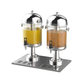Distributeur de jus - Double - 2 x 8 litres - acier inoxydable - G-Line