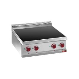 Fornuis - Keramisch - 4 Zones - 2 x 1.8 + 2 x 2.4kW - Tafelmodel - Diamond - E7/4VC7T