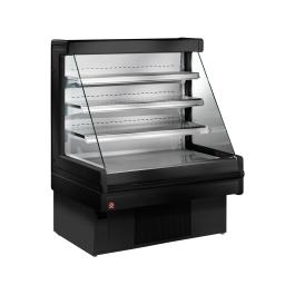 Gekoeld wandmeubel - 120 CM - 4 Niveau's - Zwart - Mandy - Diamond - MN12B-B5/R2