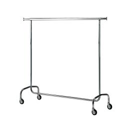 Kledingrek - Verchroomd - Op wielen - Diamond - PVD/C