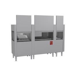 Korventransport vaatwasser - Mand 50 x 50 CM - 270 Korven/uur - 400V - H 161.5 x 251.9 x 77 CM - Diamond - DATIC37E/7