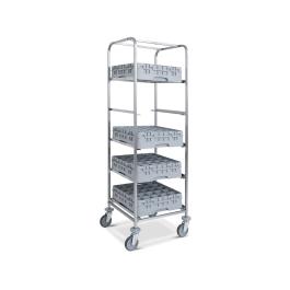 Wagen vaatwaskorven - 5 Niveau's - Mand 50 x 50 CM - Diamond - CCL-5P