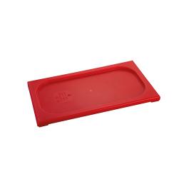 Deksel Gastronorm - 1/3 GN - 32.5 x 17.6 CM - Polypropyleen - Rood - -40°C / +95°C - Standaard - Caterchef - 853858