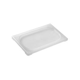 Deksel Gastronorm - 1/4 GN - 26.5 x 16.2 CM - Polypropyleen - Transparant - -40°C / +95°C - Standaard - Caterchef - 853867
