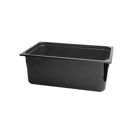 Bac gastronorme - 1/1 GN - 30 Litres - H 20 x 53 x 32.5 CM - Polycarbonate - Noir - -40°C / +100°C - Caterchef - 853011