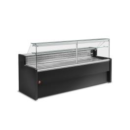 Comptoir réfrigéré Roman - 100 CM - Fenêtre droite - 300W - 230V - Noir - Diamant - RO10/B5-R2