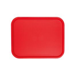 Dienblad - H 2 x 35 x 27 CM - 0.28 KG - Polypropyleen - Rood - Caterchef - 430152
