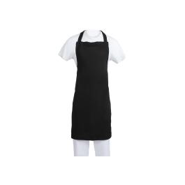 Halterschort - Unisex - Zwart - 104 x 90 CM - Polyester/Katoen - Whites Chefs Clothing - B887