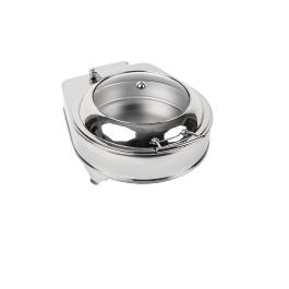Chafing dish - 6 Liter - H 24 x 42.5 x 49 CM - RVS/Glas - Olympia - CB729