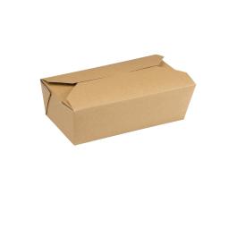 Boîtes alimentaires jetables - 1 023 Litre - 250 pièces - H 5,8 x 18,5 x 10,3 CM - Carton Kraft/Pe - Colpac - DM173
