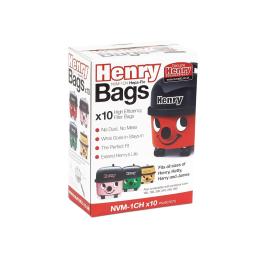Sacs aspirateur - Henry - 10 pièces - H 23 x 16,5 x 9,5 CM - Numatic - DW159