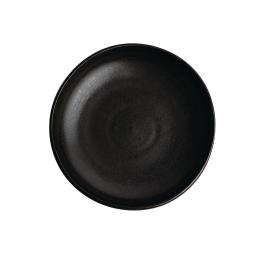 Assiette coupe - 60 CL - 6 pièces - Noir - H 4 CM - Grès - Olympia - FA320