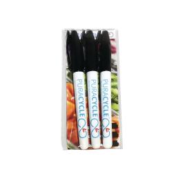 Permanente markers - 3 stuks - Zwart - H 13.5 x 1.5 CM - FB284