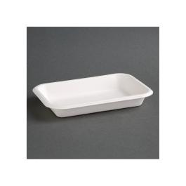 Wegwerp voedselbakjes - 50 stuks - H 2.6 x 11.8 CM - Bagasse - Fiesta Green - FC528