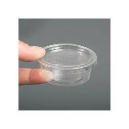 Wegwerp portiebakjes - 0.06 Liter - 2000 stuks - Ø 7 x H 2.6 CM - Pla - Vegware - GK103