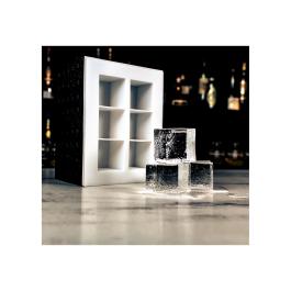 Ijsblokjesvorm - 6 x Kubus - 5 x 5 x 5 CM - Bar Professional - Clear Ice - YCIBCU6