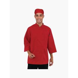 Koksbuis - Unisex - Rood - Polyester/Katoen - Chef Works - B106
