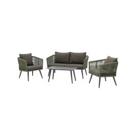 Loungeset Lille - 4-Delig - Olijfgroen - Rattan - G-Line