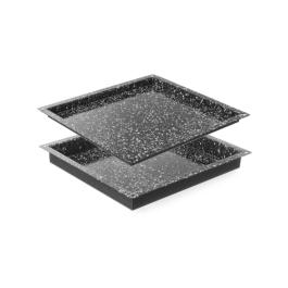 Récipient gastronorme émaillé - 2/3 - Acier inoxydable - 34,5 x 32,5 x (H) 2 cm - Hendi - 890356