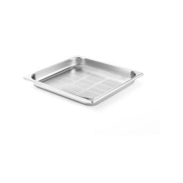 Bac gastronorme - 2/3 GN - 3 Litres - Perforé - H 4.2 x 35.4 x 32.4 CM - Hendi - 802342