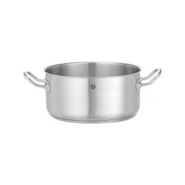 Casserole - Basse - Sans couvercle - 4,9 litres - H 11,9 x Ø 24 CM - Hendi - 837665