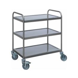 Chariot de service - inox - H 97 x L 70 x P 47,5 CM - Saro - 487-2010