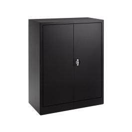 Dossierkast - Zwart - H 100 x 80 x 42 CM - Met slot - FLC