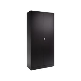 Dossierkast - Zwart - H 180 x 80 x 38 CM - Met slot - FLC