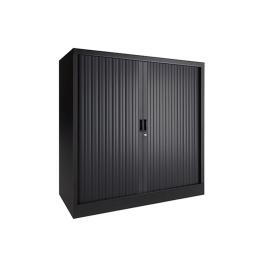 Roldeurkast - Zwart - H 118 x 120 x 43 CM - Proflight