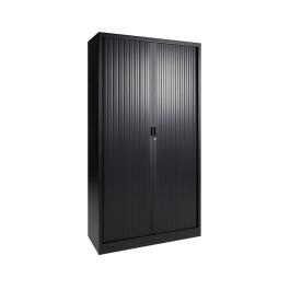 Roldeurkast - Zwart - H 195 x 120 x 43 CM - Proflight