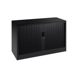 Roldeurkast - Zwart - H 69 x 120 x 43 CM - Proflight