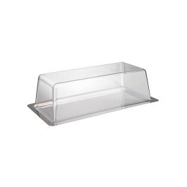 Taartstandaard - H 10 x 33 x 17 CM - 0.52 KG - RVS 18/0 - 130176