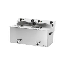 Friteuse - 2 x 10 Litres - Robinet de vidange - 400V - Bartscher - 162910