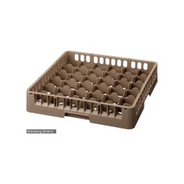 Panier lave-vaisselle pour verrerie - 36 compartiments - 50 x 50 x 22,5 cm - Bartscher - 5340