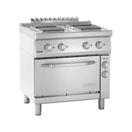 Cuisinière - 4 Foyers - Avec Four - Fonte - Bartscher - 286326
