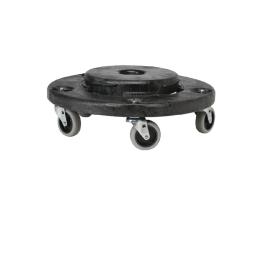Poubelle à empattement - Gris - Ø 46,4 x H 16,8 CM - Polyéthylène - Rubbermaid - L644